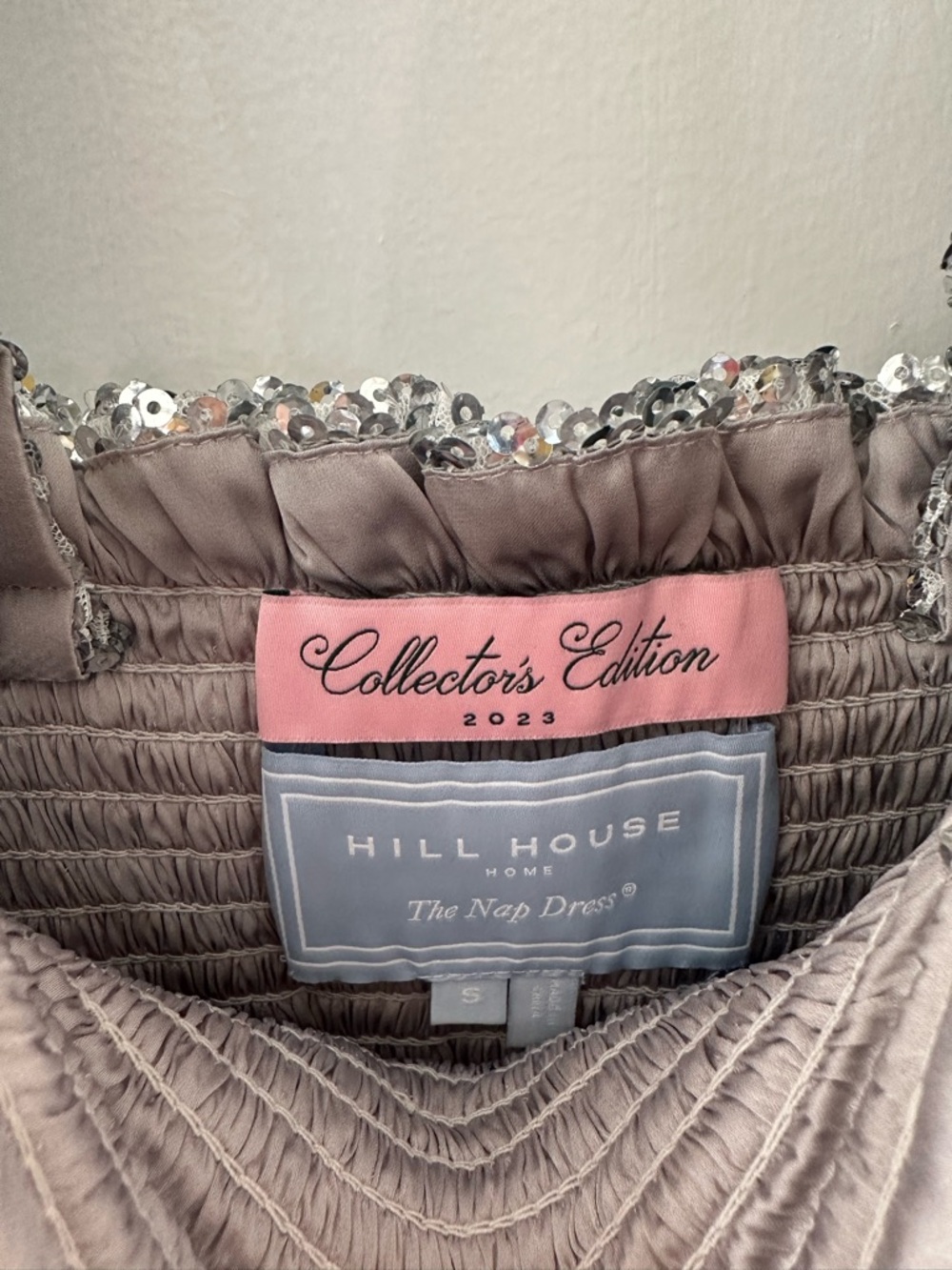 Sequin Ellie Nap Dress Small Hill House Home - Picture 4 of 6